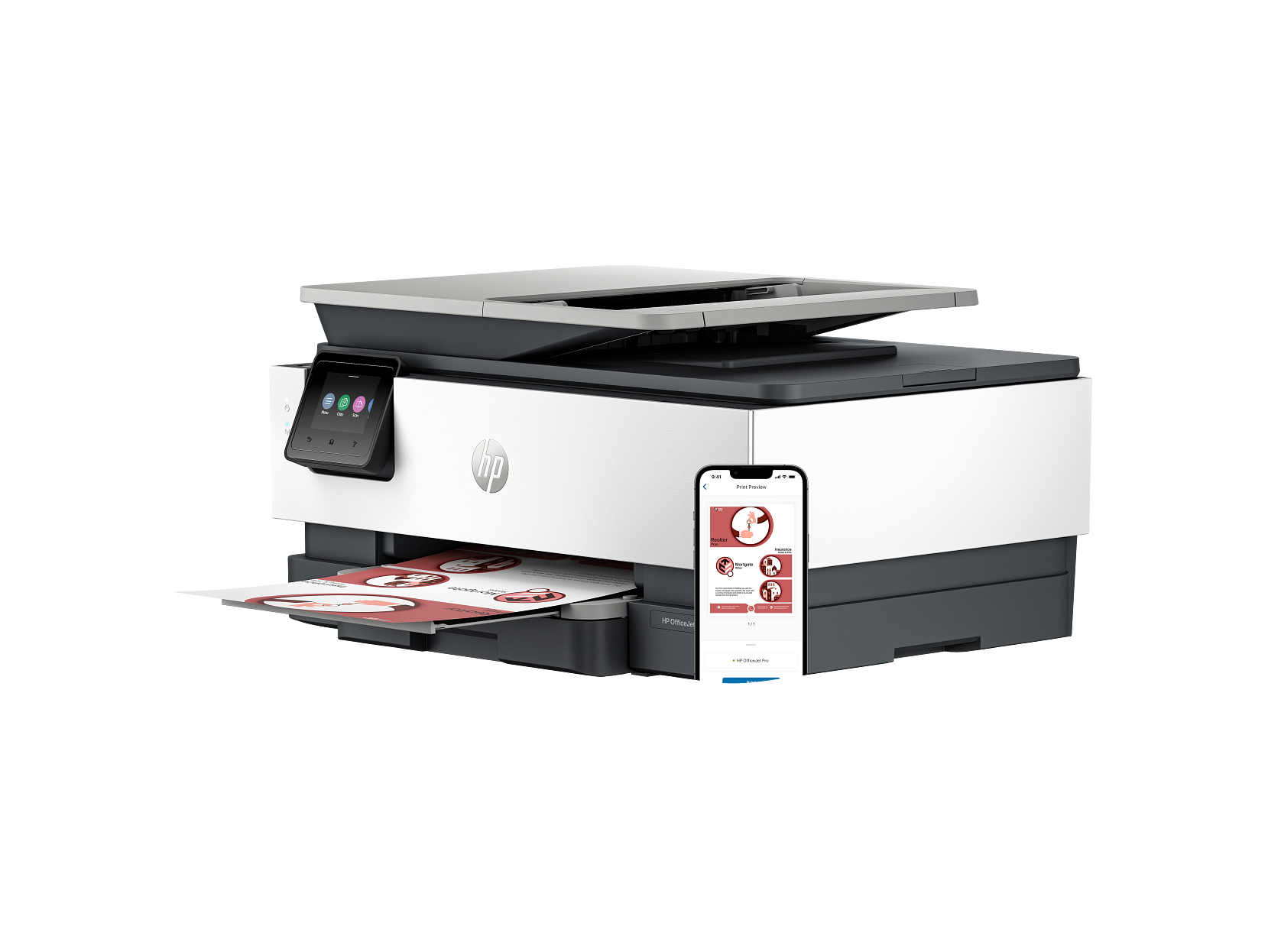 OfficeJet 8135e Wireless All-in-One Color Inkjet Printer with 3 Months of Ink Trial for Office Use - Image 3